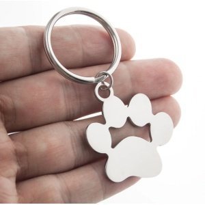 LLAVERO HUELLA PERRO PERSONALIZADO