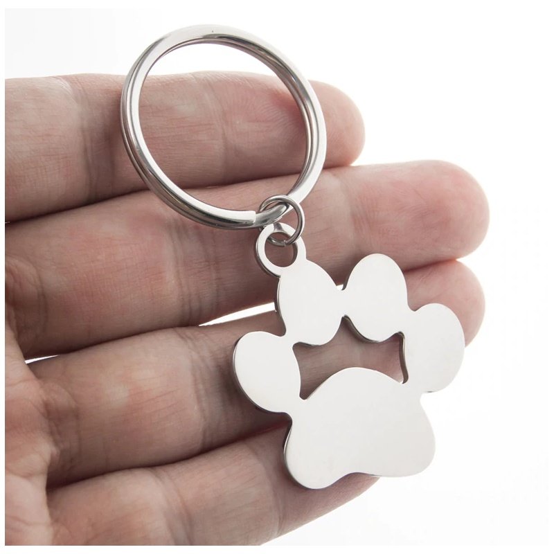 LLAVERO HUELLA PERRO PERSONALIZADO