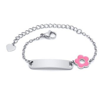 ESCLAVA PARA BEBÉ O NIÑO EN ACERO Y ORO