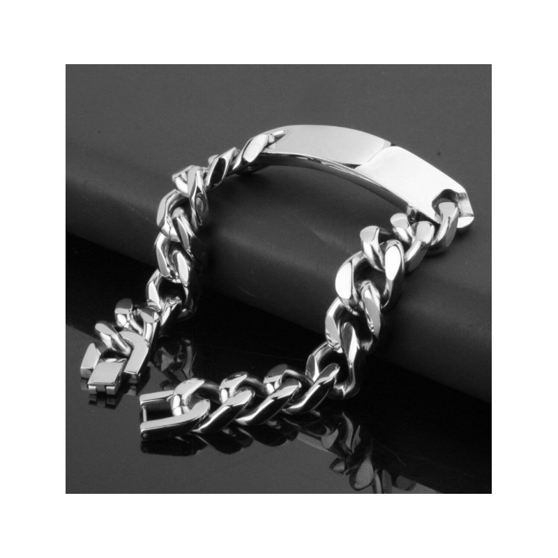 ESCLAVA MACIZA DE ACERO INOXIDABLE