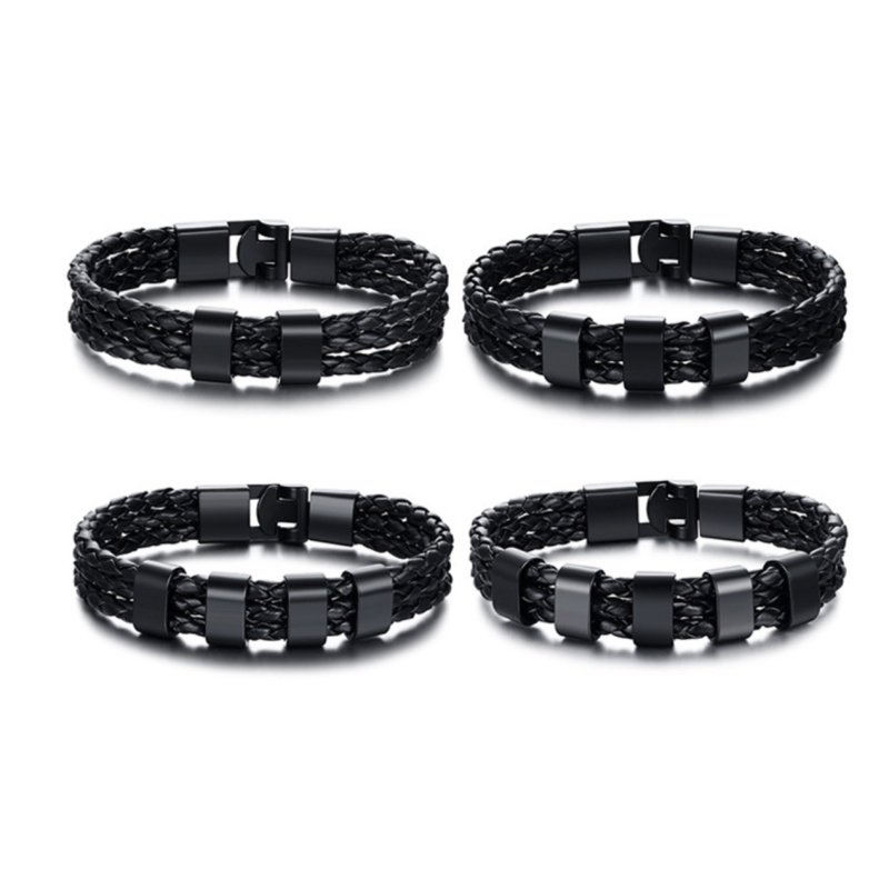 PULSERA PERSONALIZADA ENTREPIEZAS NEGRAS