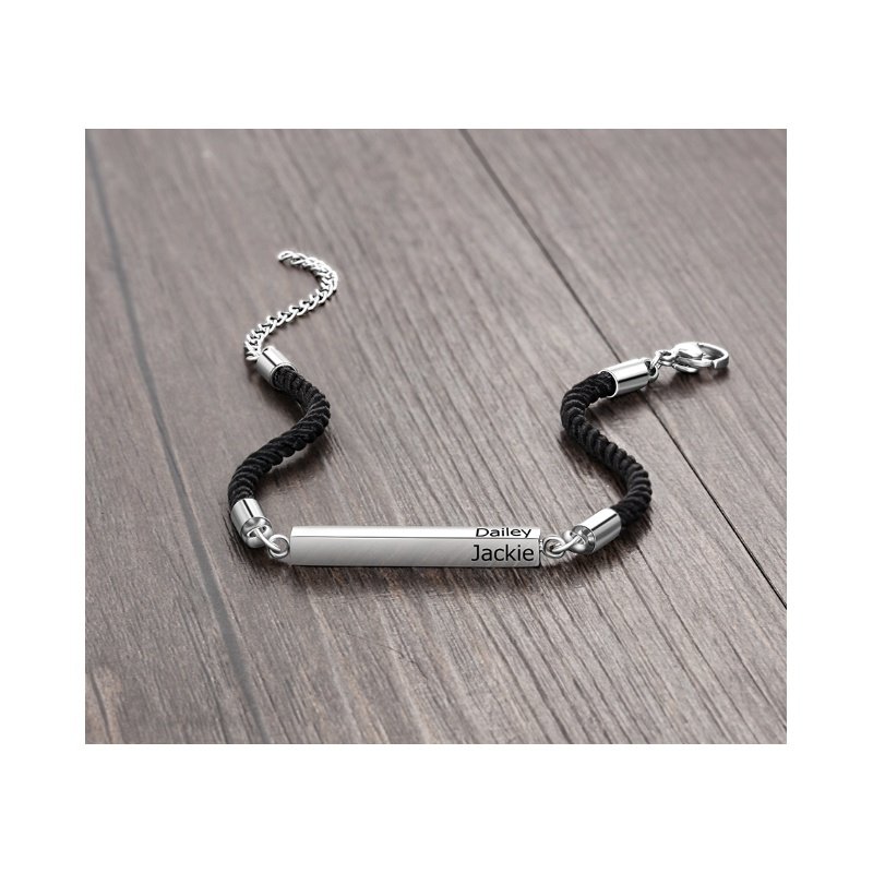 PULSERA BARRA PERSONALIZADA, DOS COLORES