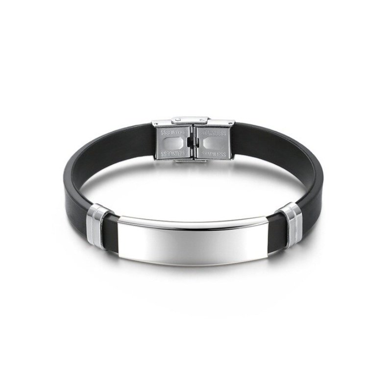 ESCLAVA EN ACERO Y CAUCHO