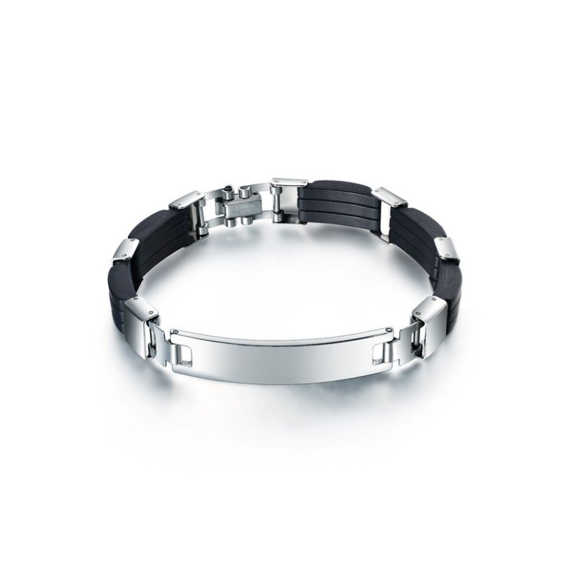 ESCLAVA EN ACERO Y CAUCHO