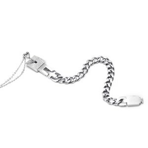PULSERA CANDADO + COLGANTE LLAVE (IDEAL PAREJAS)