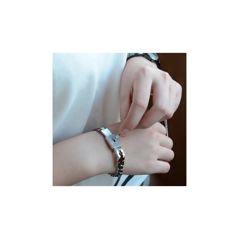 PULSERA CANDADO + COLGANTE LLAVE, IDEAL PAREJAS