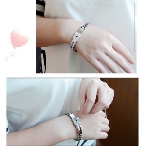 PULSERA CANDADO + COLGANTE LLAVE (IDEAL PAREJAS)