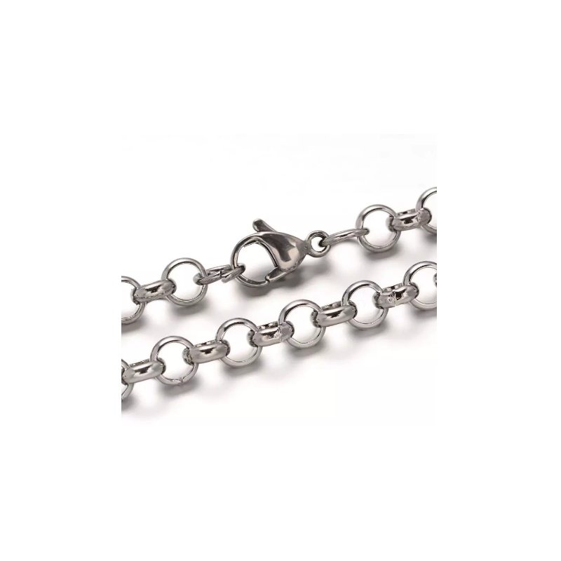 PULSERA ROLO ACERO PARA AÑADIR CHAPAS PERSONALIZADAS