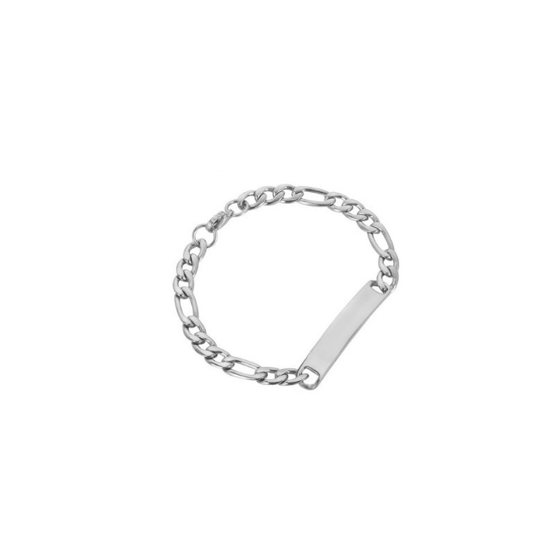 ESCLAVA UNISEX EN ACERO ESLABÓN 3X1