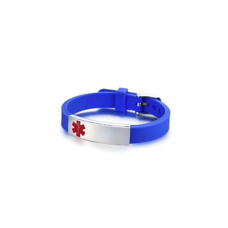 PULSERA ALERTA MÉDICA SILICONA, PERSONALIZADA