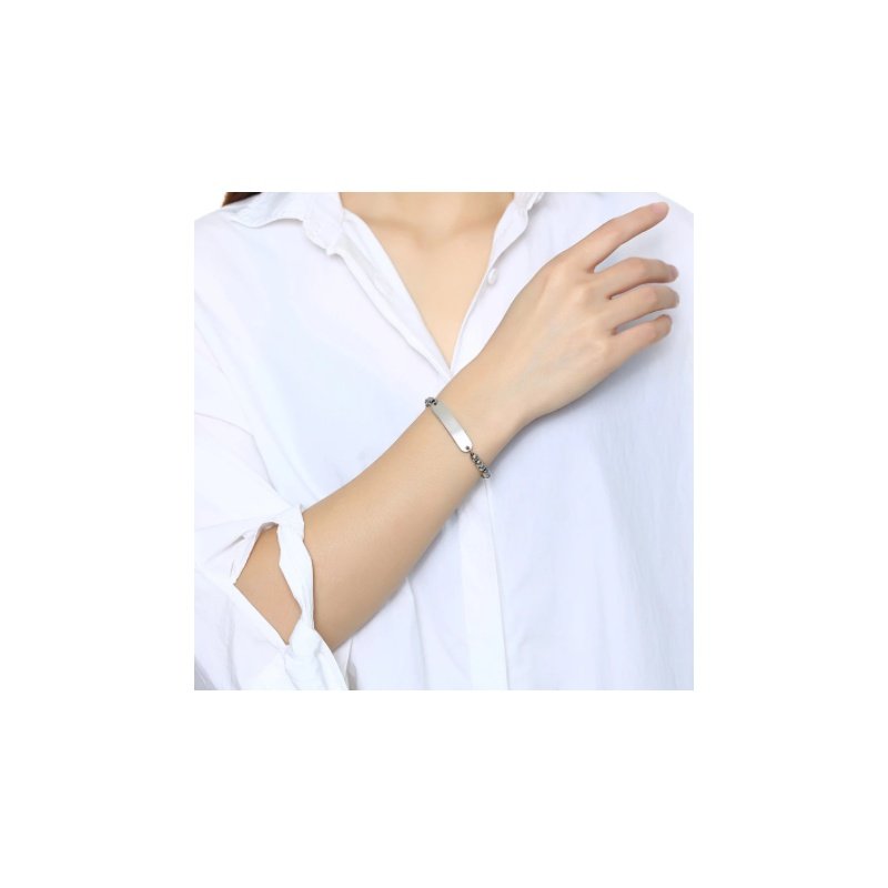 ESCLAVA ACERO BOLAS UNISEX (SE GRABA)