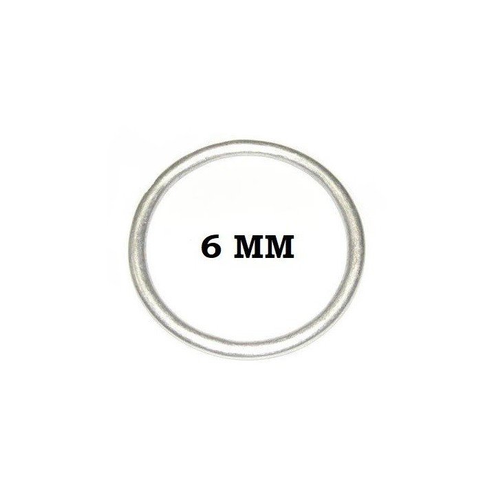ANILLAS ACERO 6 MM (LOTE DE 20 UNIDADES)