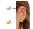 PENDIENTES EAR CUFF (1 UNIDAD) PLATA DE LEY