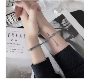 2 PULSERAS CON IMÁN PARA PAREJAS, VARIOS COLORES