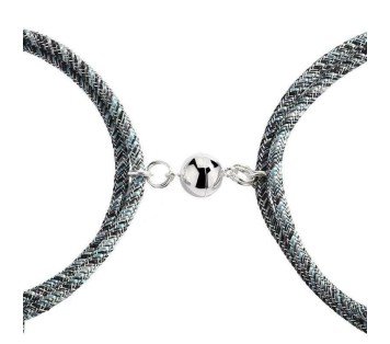 2 PULSERAS CON IMÁN PARA PAREJAS, VARIOS COLORES