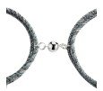DOS PULSERAS PARA PAREJAS CON IMÁN Y TUBO PERSONALIZADO, VARIOS COLORES
