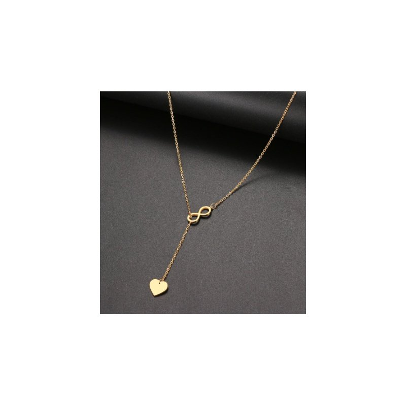 COLLAR INFINITO CON CORAZÓN (Se graba)