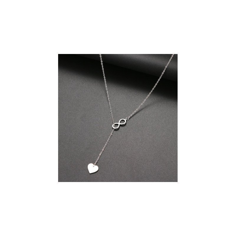 COLLAR INFINITO CON CORAZÓN (Se graba)