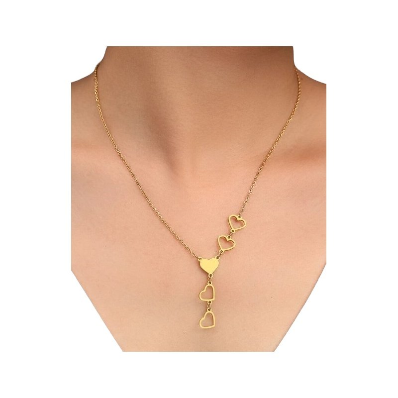 COLLAR GARGANTILLA CORAZONES (Se graba inicial)