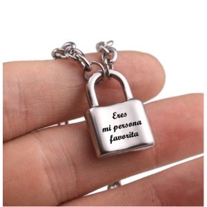 COLGANTE CANDADO PERSONALIZADO REGALO PAREJAS