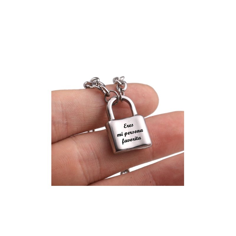 COLGANTE CANDADO PAREJAS PERSONALIZADO