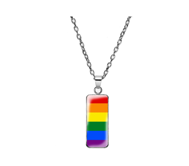 COLGANTE RECTANGULAR LGTBI, ORGULLO, ARCO IRIS COLGANTE RECTANGULAR LGTBI, ORGULLO, ARCO IRIS