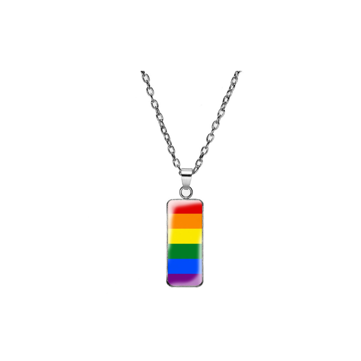 COLGANTE RECTANGULAR LGTBI, ORGULLO, ARCO IRIS