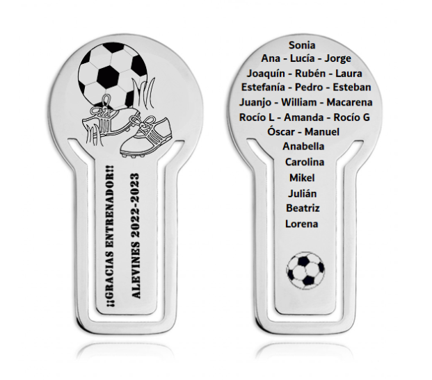 MARCAPÁGINAS PERSONALIZADO ENTRENADORES MARCAPÁGINAS PERSONALIZADO ENTRENADORES