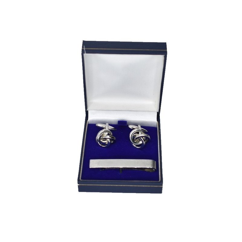 CAJA ESTUCHE REGALO PARA GEMELOS Y PISACORBATAS