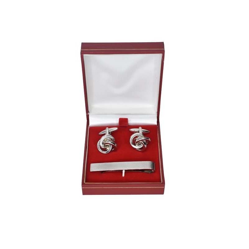 CAJA ESTUCHE REGALO PARA GEMELOS Y PISACORBATAS