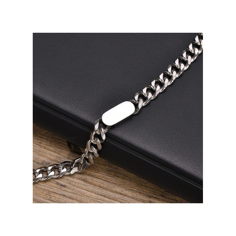 PULSERA UNISEX CON CHAPITA PARA GRABAR