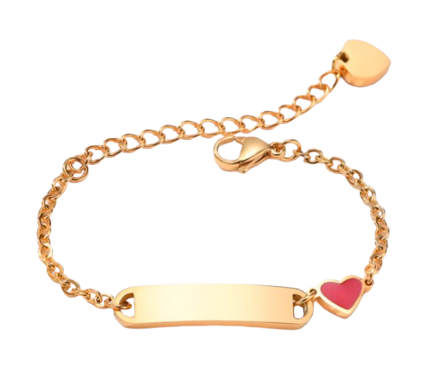 ESCLAVA PARA BEBÉ O NIÑO EN ACERO Y ORO ESCLAVA PARA BEBÉ O NIÑO EN ACERO Y ORO