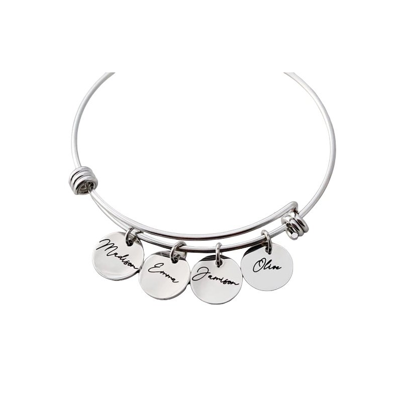PULSERA RÍGIDA PARA AÑADIR CHAPAS PERSONALIZADAS