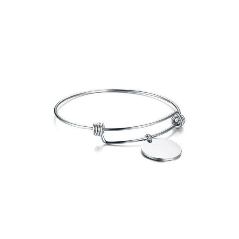 PULSERA RÍGIDA PARA AÑADIR CHAPAS PERSONALIZADAS