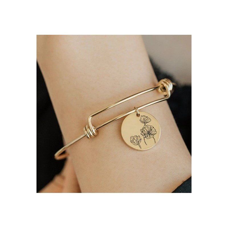 PULSERA RÍGIDA PARA AÑADIR CHAPAS PERSONALIZADAS
