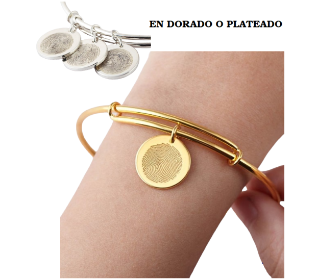PULSERA PERSONALIZADA CON HUELLA DACTILAR