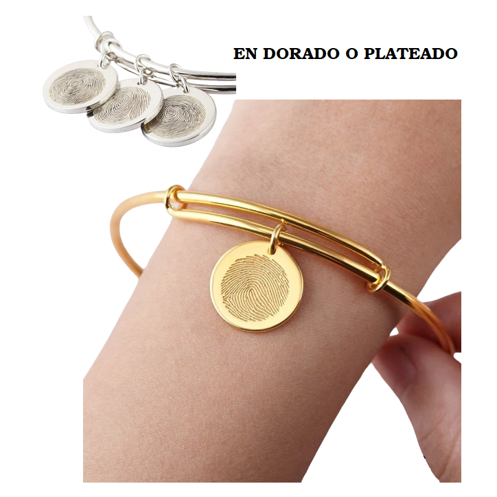 PULSERA PERSONALIZADA CON HUELLA DACTILAR