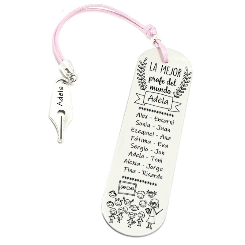 MARCAPÁGINAS PERSONALIZADO PROFESOR O PROFESORA