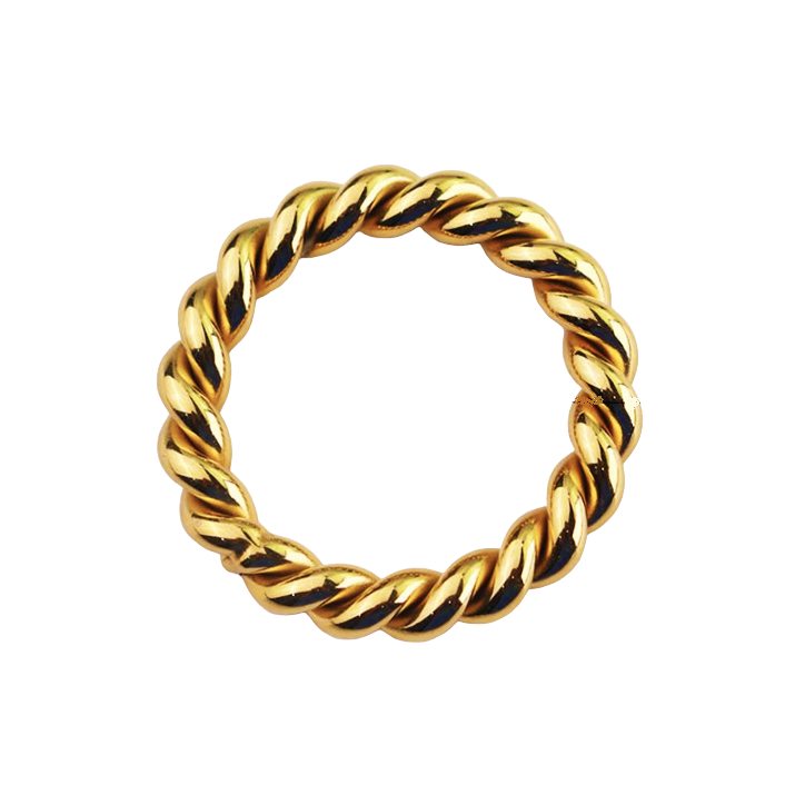 ANILLO TWISTER ACERO Y ORO WATERPROOF anillos arena roja joyas arena roja