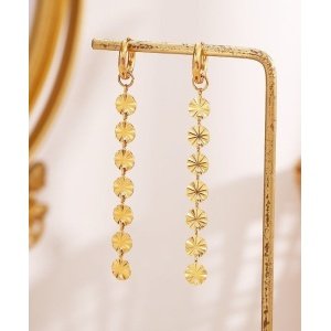 PENDIENTES IBIZA ACERO Y ORO WATERPROOF