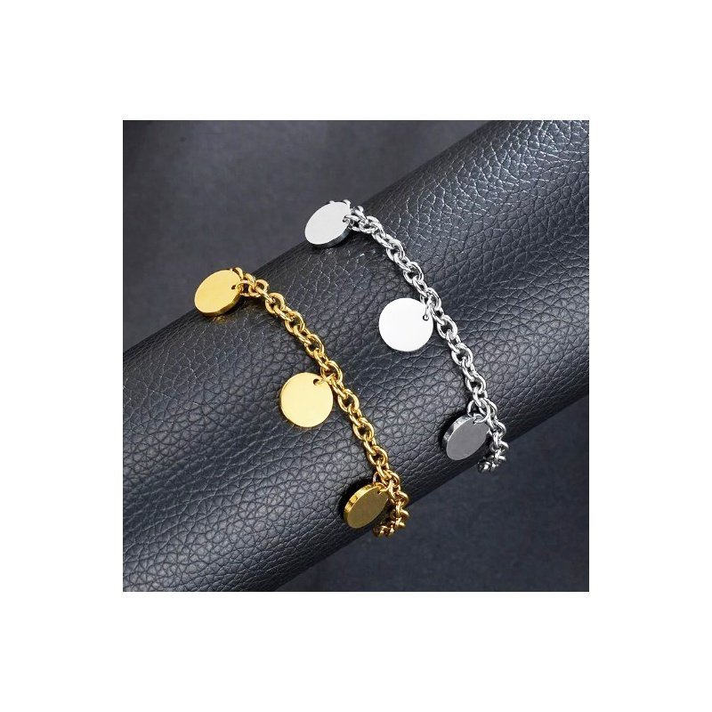 PULSERA ACERO MEDALLITAS PERSONALIZADAS