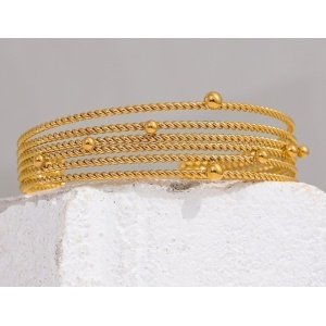 BRAZALETE GALAXIA ACERO Y ORO WATERPROOF