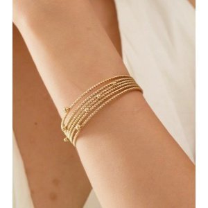 BRAZALETE GALAXIA ACERO Y ORO WATERPROOF