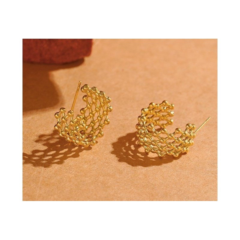 PENDIENTES JAIL ACERO Y ORO WATERPROOF