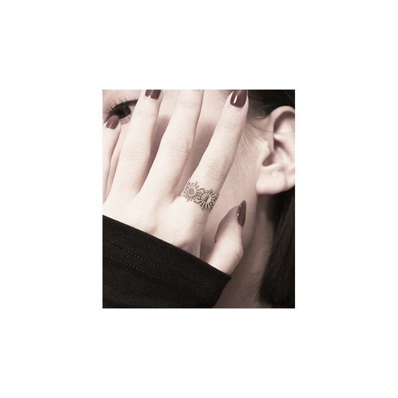 ANILLO SOLES ACERO DORADO