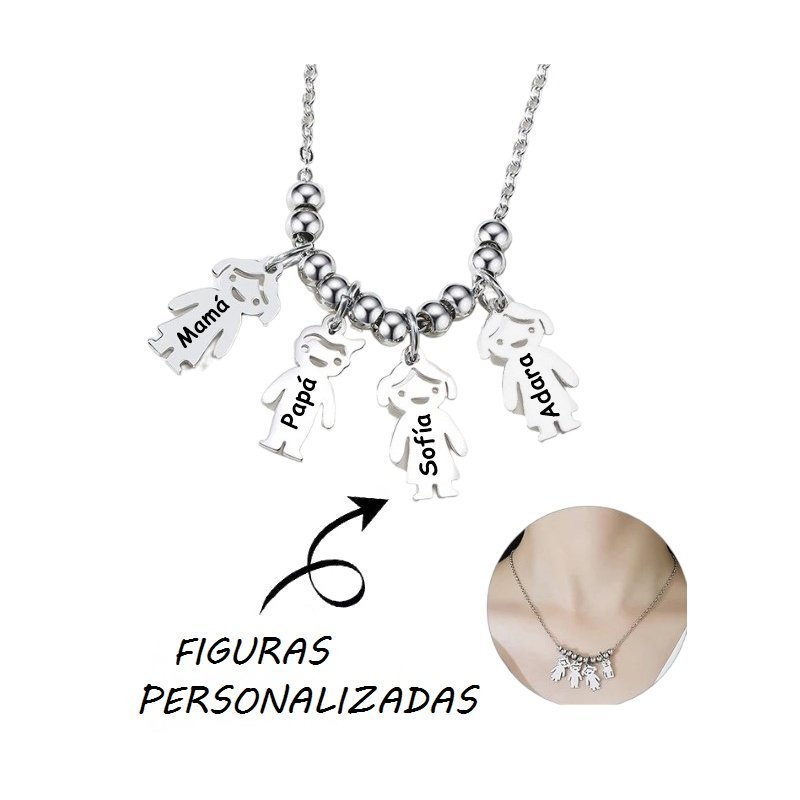 COLLAR FAMILIA, CON FIGURAS PERSONALIZADAS
