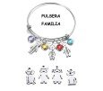 PULSERA "FAMILIA", CON FIGURAS PERSONALIZADAS PULSERA "FAMILIA", CON FIGURAS PERSONALIZADAS