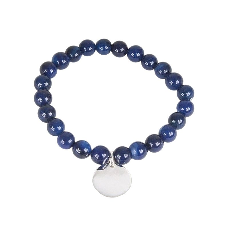 PULSERA PERSONALIZADA ZAMAK Y PIEDRAS NATURALES