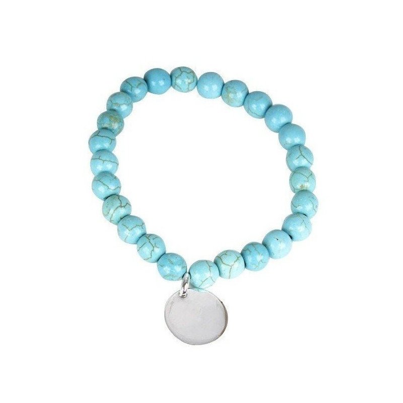 PULSERA PERSONALIZADA ZAMAK Y PIEDRAS NATURALES