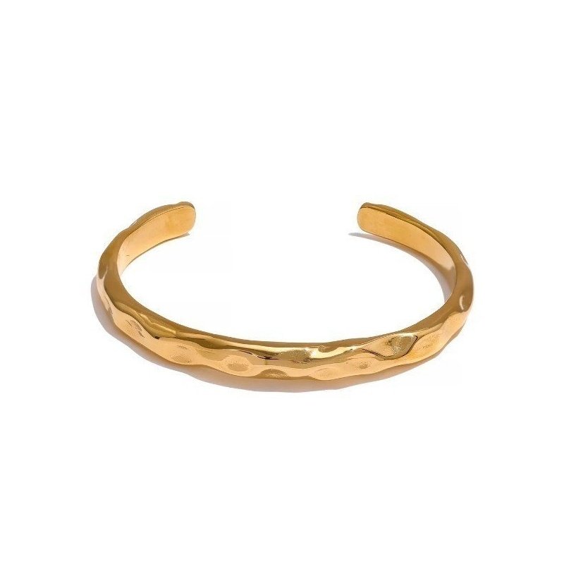 BRAZALETE ADARA, ACERO Y ORO WATERPROOF